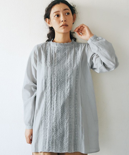 【セール】ａｎｄ ｍｙｅｒａアンティークブラウス（シャツ/ブラウス）｜and myera（アンド マイラ）