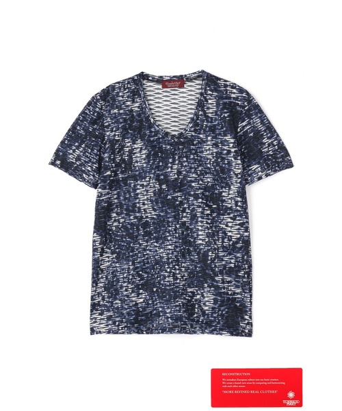 TORNADO MART(トルネードマート)の「TORNADO MART∴アニマルプリントタックJQ半袖カットソー(Tシャツ/カットソー・メンズ・イエロー/ブルー・M/L/LL)」の10枚目の写真