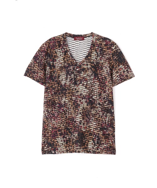 TORNADO MART(トルネードマート)の「TORNADO MART∴アニマルプリントタックJQ半袖カットソー(Tシャツ/カットソー・メンズ・イエロー/ブルー・M/L/LL)」の5枚目の写真