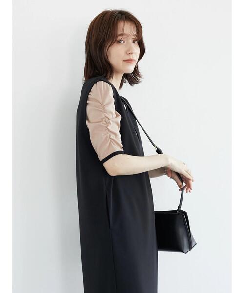Petit fleur（プチフルール）の「・Petit Fleur リブギャザープルオーバー（Tシャツ/カットソー・レディース・ベージュ/ブラック/ライトカーキ・FREE）」の14枚目の写真