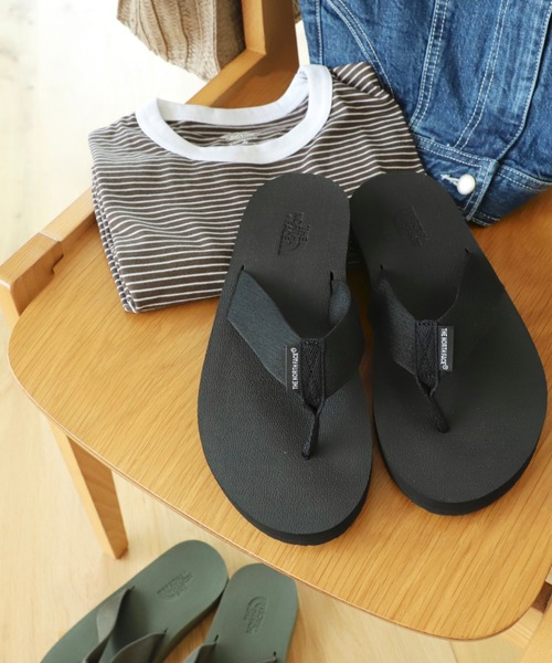 Ray BEAMS（レイビームス）の「THE NORTH FACE / フラッフィ フリップ フロップ レペンテ（サンダル・レディース・ブラック/オリーブ・6/7/5）」の14枚目の写真