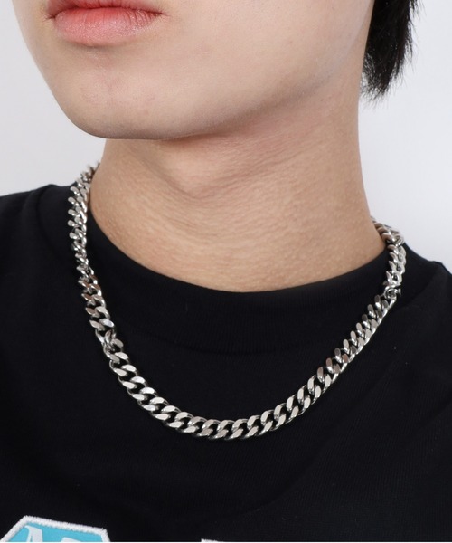 SPINNS（スピンズ）の「【金属アレルギー対応】50cm ステンレスチェーンネックレス（ネックレス・メンズ・シルバー系1/シルバー系3/シルバー系2・ONESIZE）」の3枚目の写真