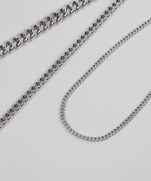 SPINNS（スピンズ）の「【金属アレルギー対応】50cm ステンレスチェーンネックレス（ネックレス・メンズ・シルバー系1/シルバー系3/シルバー系2・ONESIZE）」の4枚目の写真