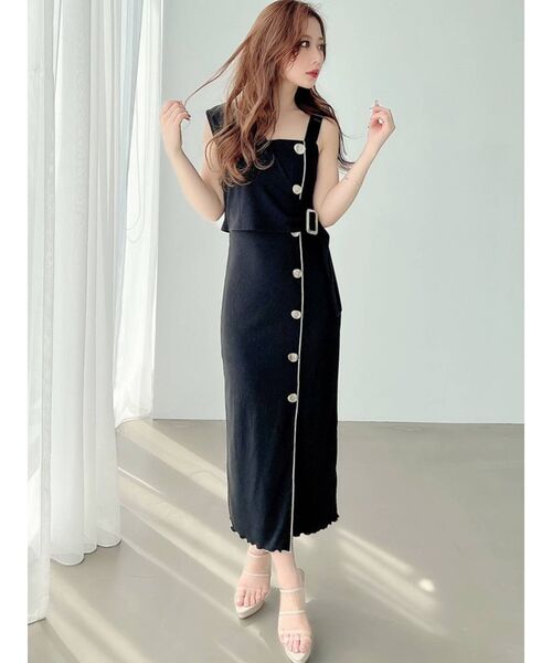 RESEXXY（リゼクシー）の「メローアシメリブワンピース（ワンピース・レディース・ブラック/ブラウン/アイボリー・FREE）」の18枚目の写真