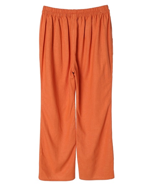 Green　Parks（グリーンパークス）の「ベルギーリネン混 スリット入りパンツ（その他パンツ・レディース・オレンジ/ブルー/ダークグレー/モカ・FREE）」の18枚目の写真