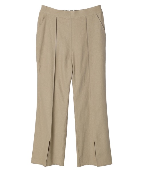 Green　Parks（グリーンパークス）の「ベルギーリネン混 スリット入りパンツ（その他パンツ・レディース・オレンジ/ブルー/ダークグレー/モカ・FREE）」の17枚目の写真