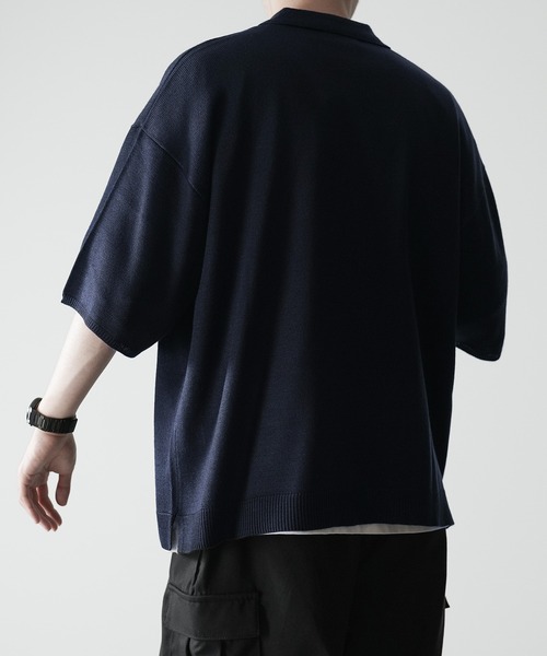 RUUBON（ルーボン）の「【RUUBON】relax knit polo shirt