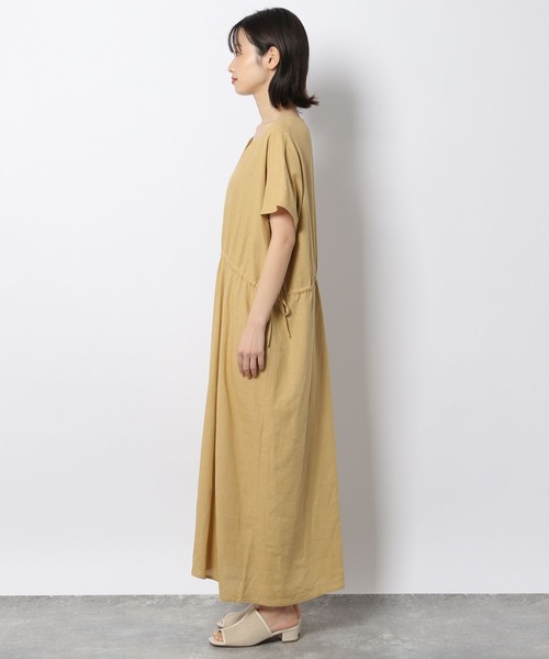 LAKOLE(ラコレ)の「リネンMIXサイドリボンワンピース / 285139(ワンピース・レディース・ブラック/ベージュ/ブラウン・SMALL/MEDIUM)」の18枚目の写真