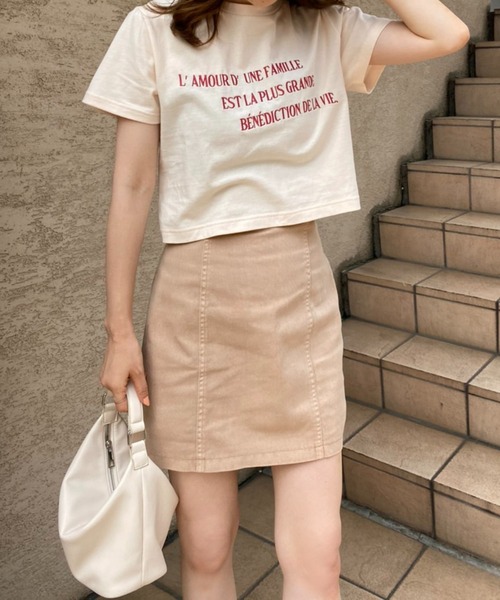 one after another NICE CLAUP(ワンアフターアナザーナイスクラップ)の「バックレースアップミニスカート(スカート・レディース・ブラック/グリーン系その他/ネイビー/ピンク・FREE)」の13枚目の写真