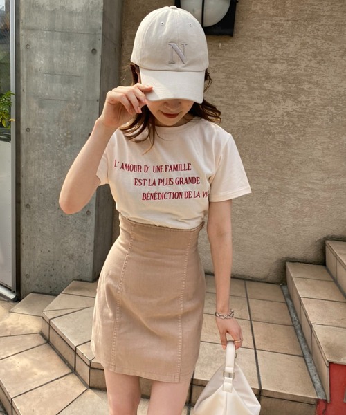 one after another NICE CLAUP(ワンアフターアナザーナイスクラップ)の「バックレースアップミニスカート(スカート・レディース・ブラック/グリーン系その他/ネイビー/ピンク・FREE)」の12枚目の写真
