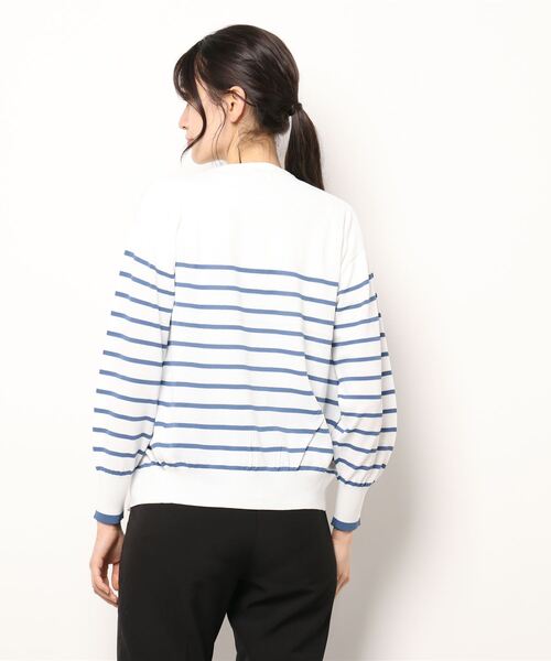 Te chichi（テチチ）の「金ボタンVネックカーディガン（カーディガン/ボレロ・レディース・オフホワイト/イエロー/ブルー/チャコール・ﾌﾘ-）」の8枚目の写真