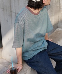 CIAOPANIC TYPY | レトロボーダーハーフスリーブTEE(Tシャツ/カットソー)