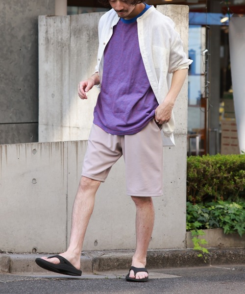 CIAOPANIC TYPY(チャオパニックティピー)の「レトロボーダーハーフスリーブTEE(Tシャツ/カットソー・メンズ・グレー/ブルー/サックスブルー/ピンク・S/M/L)」の22枚目の写真