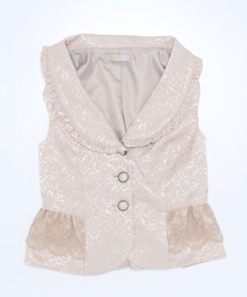 セール フリルジャカードベスト ベスト Axes Femme Poetique アクシーズファムポエティック のファッション通販 Zozotown