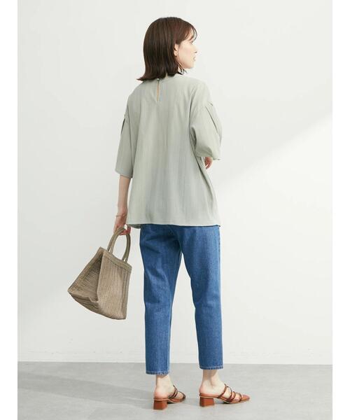 ELENCARE DUE（エレンカーレデュエ）の「・ELENCARE DUE ケミカルレースブラウス（シャツ/ブラウス・レディース・ブラック/オフホワイト/ライトカーキ・FREE）」の6枚目の写真