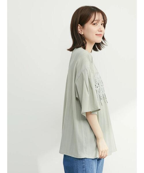 ELENCARE DUE（エレンカーレデュエ）の「・ELENCARE DUE ケミカルレースブラウス（シャツ/ブラウス・レディース・ブラック/オフホワイト/ライトカーキ・FREE）」の8枚目の写真