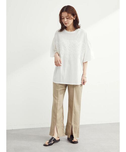 ELENCARE DUE（エレンカーレデュエ）の「・ELENCARE DUE ケミカルレースブラウス（シャツ/ブラウス・レディース・ブラック/オフホワイト/ライトカーキ・FREE）」の14枚目の写真