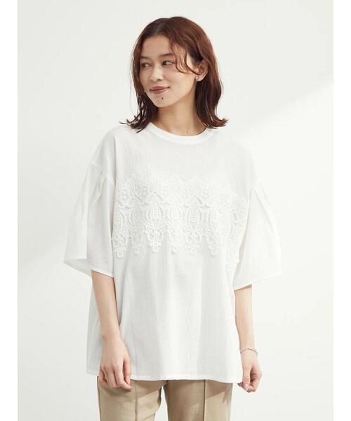 ELENCARE DUE（エレンカーレデュエ）の「・ELENCARE DUE ケミカルレースブラウス（シャツ/ブラウス・レディース・ブラック/オフホワイト/ライトカーキ・FREE）」の17枚目の写真