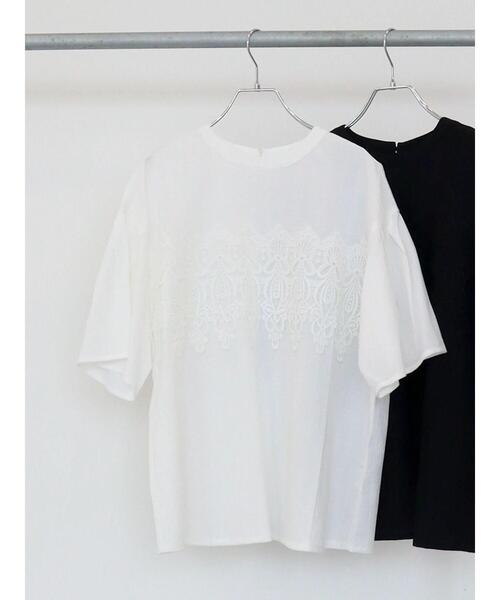 ELENCARE DUE（エレンカーレデュエ）の「・ELENCARE DUE ケミカルレースブラウス（シャツ/ブラウス・レディース・ブラック/オフホワイト/ライトカーキ・FREE）」の20枚目の写真