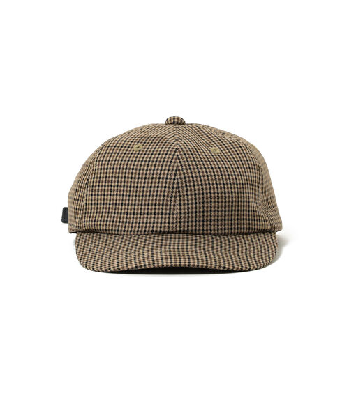BEAMS LIGHTS（ビームスライツ）の「BEAMS LIGHTS / チェック ベースボールキャップ（キャップ・メンズ・ベージュ/ブラウン・ONE SIZE）」の4枚目の写真