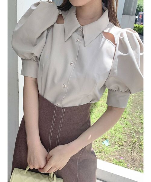 dazzlin（ダズリン）の「カットアウトデザインブラウス（シャツ