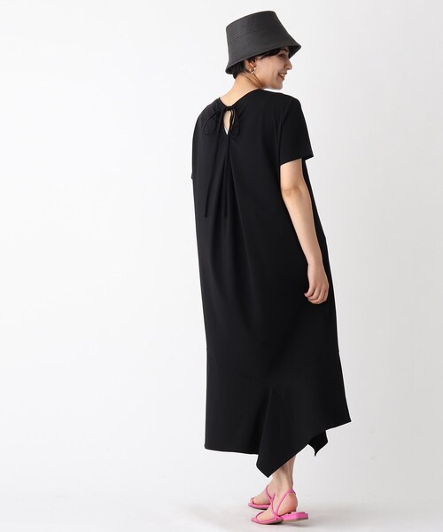 OPAQUE.CLIP(オペークドットクリップ)の「◆【C】イレヘムバックシャンカットソーワンピース【WEB限定サイズ】(ワンピース・レディース・チャコールグレー/ブラック/カーキ・40/38/36)」の10枚目の写真