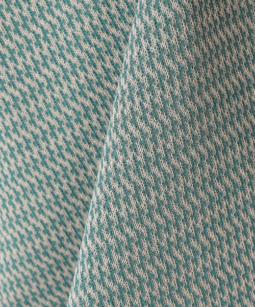 JOURNAL STANDARD（ジャーナルスタンダード）の「ジャガード チドリニット ポロシャツ（ポロシャツ・メンズ・ブラック/ネイビー/ライトグリーン・MEDIUM/LARGE）」の9枚目の写真