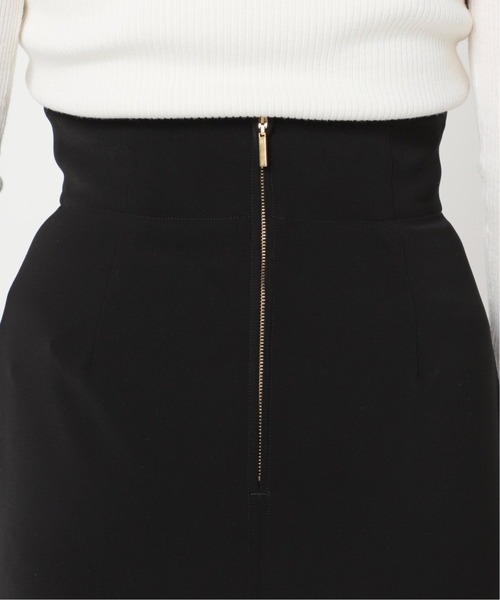 noble ジャージーライクカラータイトスカート ブラック　38 NOBLE｜《WEB限定追加予約》ジャージーライクカラータイト