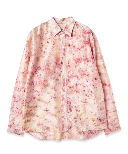 anlio(アンリオ)の「【NANUA】NATURAL UNEVEN DYED SILK SHIRT(シャツ/ブラウス・メンズ・ピンク・LARGE)」の1枚目の写真