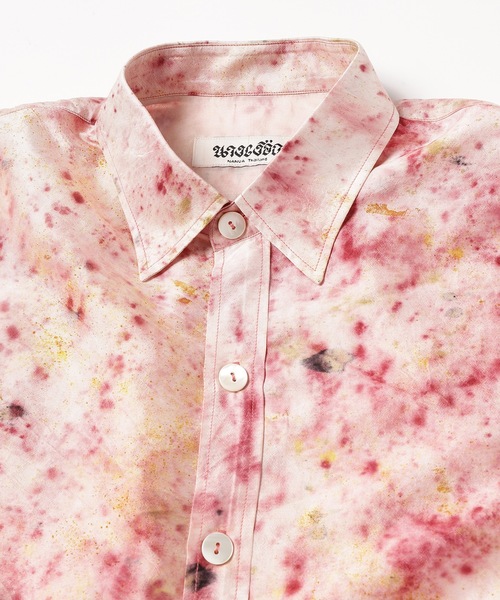 anlio(アンリオ)の「【NANUA】NATURAL UNEVEN DYED SILK SHIRT(シャツ/ブラウス・メンズ・ピンク・LARGE)」の8枚目の写真