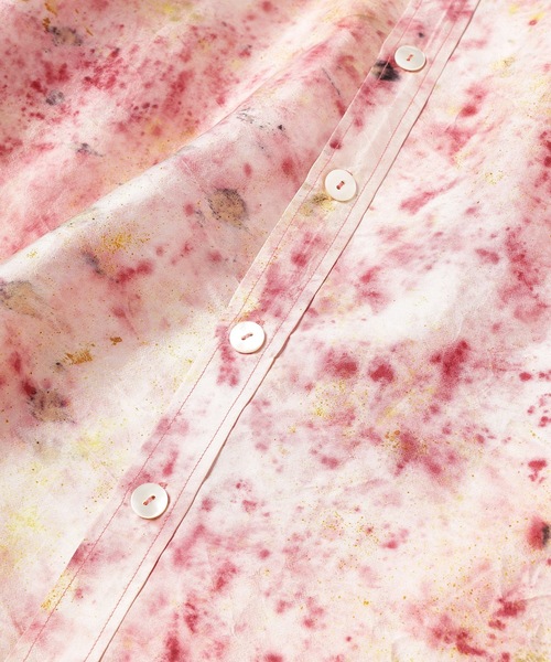 anlio(アンリオ)の「【NANUA】NATURAL UNEVEN DYED SILK SHIRT(シャツ/ブラウス・メンズ・ピンク・LARGE)」の4枚目の写真
