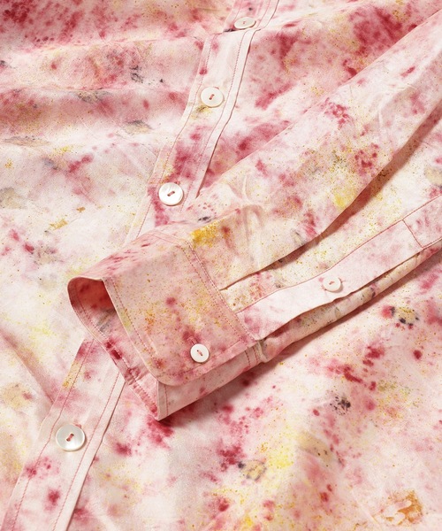 anlio(アンリオ)の「【NANUA】NATURAL UNEVEN DYED SILK SHIRT(シャツ/ブラウス・メンズ・ピンク・LARGE)」の3枚目の写真