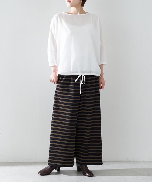 BEARDSLEY(ビアズリー)の「シャツTシャツ(シャツ/ブラウス・レディース・ホワイト/ブラック/ネイビー/ブラック系その他2/ブラック系その他/バイオレット/グリーン系・FREE)」の12枚目の写真