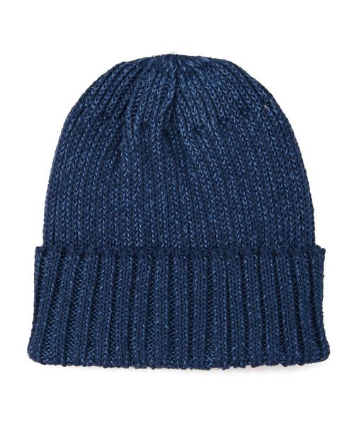 UNITED ARROWS(ユナイテッドアローズ)の「UA ミックス ニット キャップ(ニットキャップ/ビーニー・メンズ・オリーブ/コバルトブルー・フリー)」の2枚目の写真