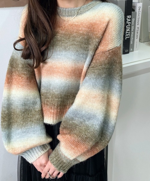 DARLINGグラデーションニットプルオーバー DARLINGグラデーション