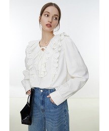 Fano Studios | フリルカラー ルーズブラウス FX22S320【Fano Studios】(シャツ/ブラウス)