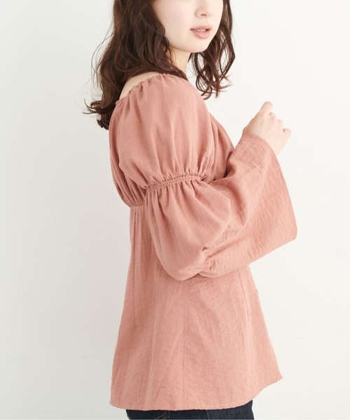 FREE'S MART（フリーズマート）の「◆フレアスリーブチュニックブラウス（シャツ/ブラウス・レディース・ホワイト/ブラック/ピンク・FREE）」の19枚目の写真