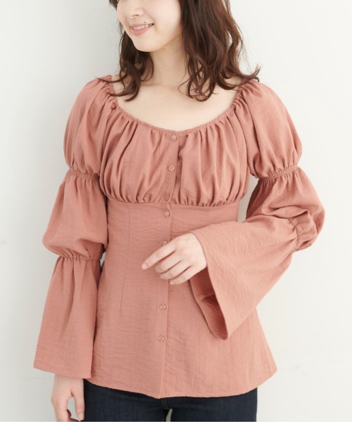 FREE'S MART（フリーズマート）の「◆フレアスリーブチュニックブラウス（シャツ/ブラウス・レディース・ホワイト/ブラック/ピンク・FREE）」の20枚目の写真