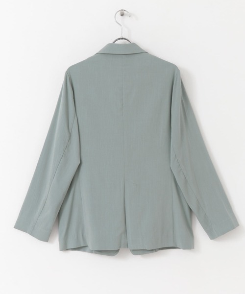 未使用品✨アーバンリサーチ　リネン混　テーラードジャケットL ブルー　ストレッチ セール】LIFE STYLE TAILOR リネンライクコンフォータブル