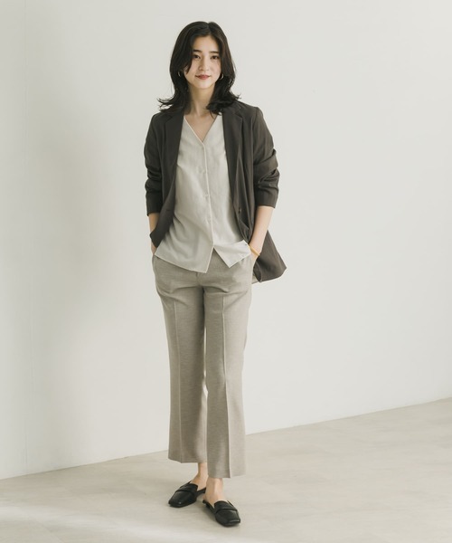 URBAN RESEARCH（アーバンリサーチ）の「スラブストレッチテーラードジャケット（テーラードジャケット・レディース・チャコールグレー/グリーン系その他・38/36）」の19枚目の写真