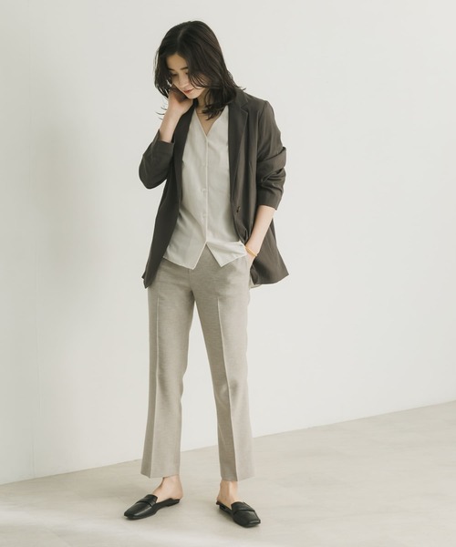 URBAN RESEARCH（アーバンリサーチ）の「スラブストレッチテーラードジャケット（テーラードジャケット・レディース・チャコールグレー/グリーン系その他・38/36）」の20枚目の写真