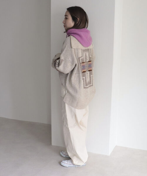 fredy emue（フレディエミュ）の「【ユニセックス】パラシュートパンツ（カーゴパンツ・レディース・オフホワイト/カーキ/ピンク・38）」の4枚目の写真