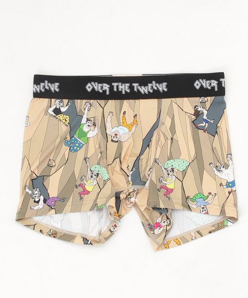 OVER THE TWELVE（オーバーザトゥウェルブ）の「OVER THE TWELVE（オーバーザトゥエルブ）昇華転写"クライミング2022"柄プリントMICRO（その他アンダーウェア/インナー・メンズ・グレー/ベージュ・L/M/XL）」の2枚目の写真