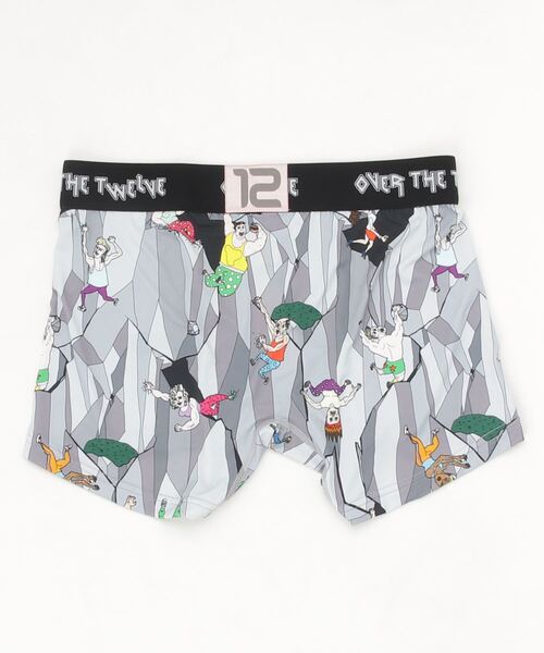 OVER THE TWELVE（オーバーザトゥウェルブ）の「OVER THE TWELVE（オーバーザトゥエルブ）昇華転写"クライミング2022"柄プリントMICRO（その他アンダーウェア/インナー・メンズ・グレー/ベージュ・L/M/XL）」の3枚目の写真