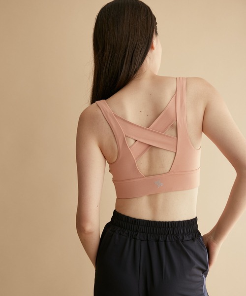 XEXYMIX(ゼクシィミックス)の「【XEXYMIX】ゼラ インテンション X ブラトップ(スポーツブラ・レディース・キャメル/ブラック/ピンク系その他・M/S)」の16枚目の写真