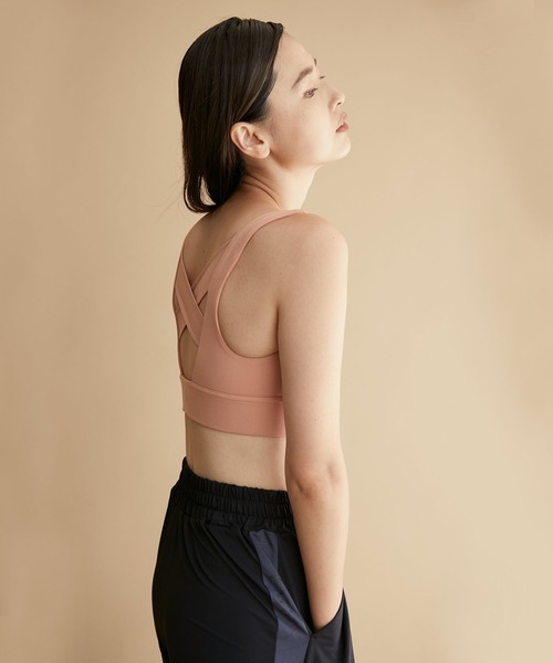 XEXYMIX(ゼクシィミックス)の「【XEXYMIX】ゼラ インテンション X ブラトップ(スポーツブラ・レディース・キャメル/ブラック/ピンク系その他・M/S)」の12枚目の写真
