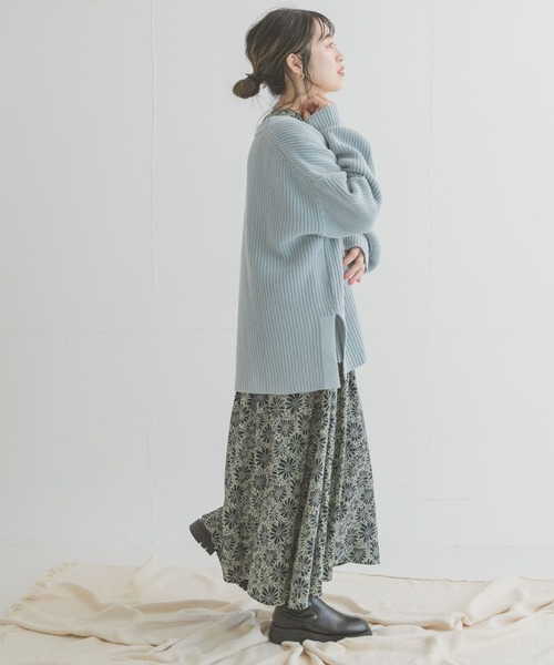 ITEMS URBANRESEARCH(アイテムズ アーバンリサーチ)の「花柄ラグランワンピース(ワンピース・レディース・ベージュ系その他/グリーン/グリーン系その他/ブルー系その他/マスタード・FREE/SMALL)」の10枚目の写真