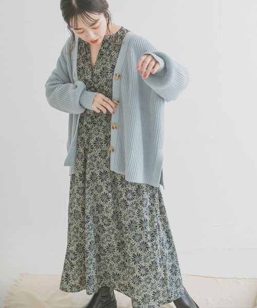 ITEMS URBANRESEARCH(アイテムズ アーバンリサーチ)の「花柄ラグランワンピース(ワンピース・レディース・ベージュ系その他/グリーン/グリーン系その他/ブルー系その他/マスタード・FREE/SMALL)」の11枚目の写真