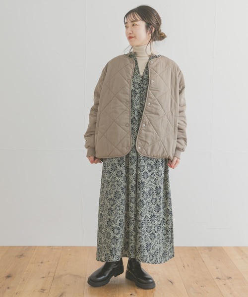 ITEMS URBANRESEARCH(アイテムズ アーバンリサーチ)の「花柄ラグランワンピース(ワンピース・レディース・ベージュ系その他/グリーン/グリーン系その他/ブルー系その他/マスタード・FREE/SMALL)」の13枚目の写真