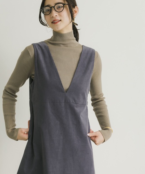 URBAN RESEARCH(アーバンリサーチ)の「『UR TECH』コーデュロイジャンパーワンピース(ワンピース・レディース・チャコールグレー/グレー系その他/ベージュ系その他・FREE)」の19枚目の写真